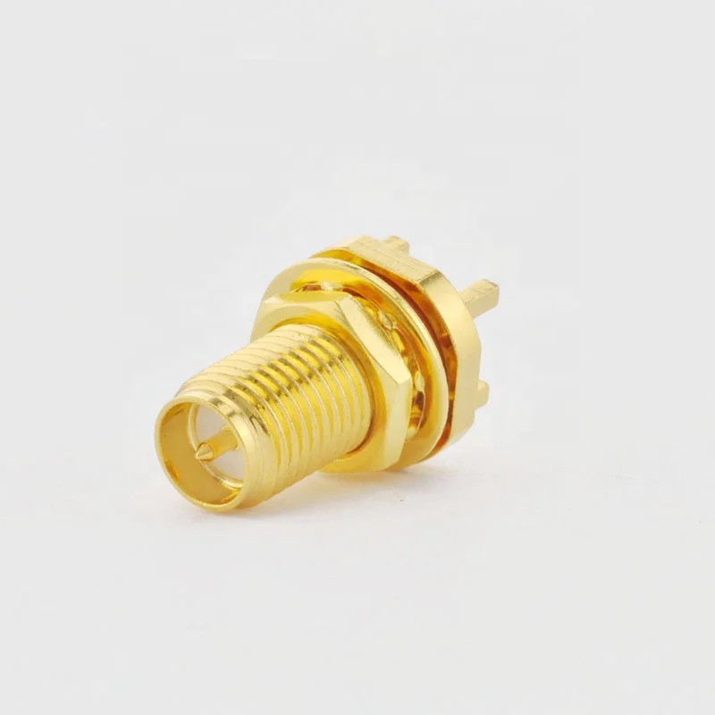 RP SMA female connector for PCB edge Mount waterproof IP67 connector