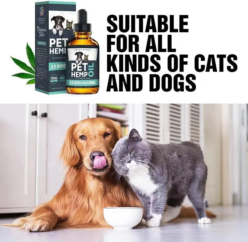 Organic Hemp Oil for Dogs and Cats for Hip and Joint Support and Skin Health Rich in Omega 3-6-9
