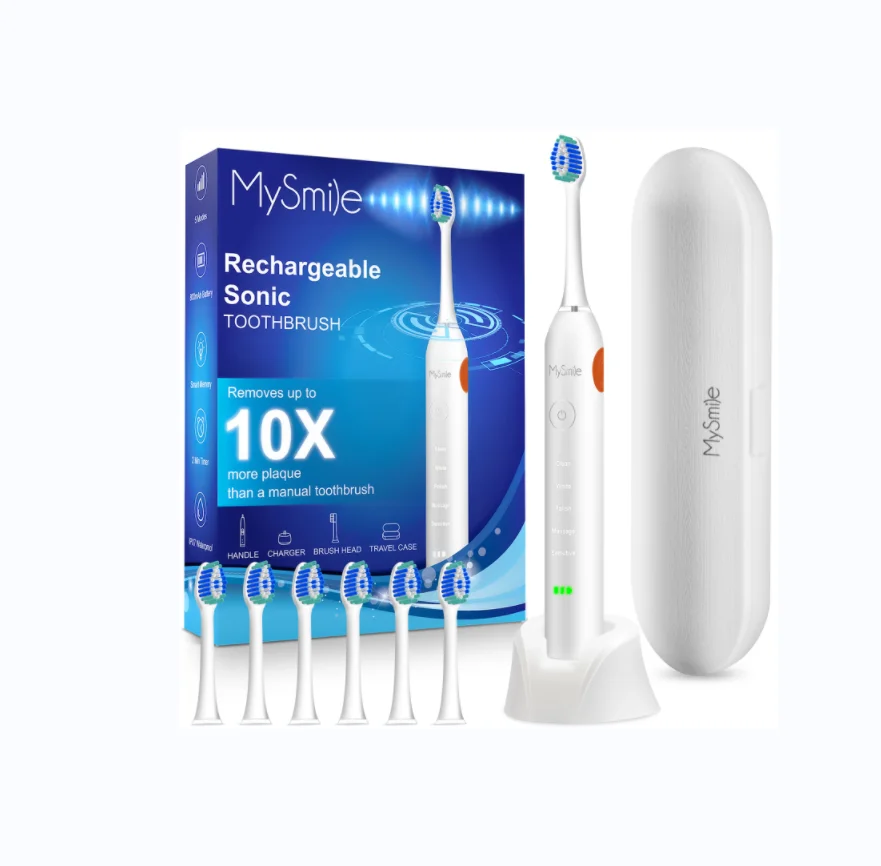 USB-перезаряжаемая Ультразвуковая электрическая зубная щетка для взрослых