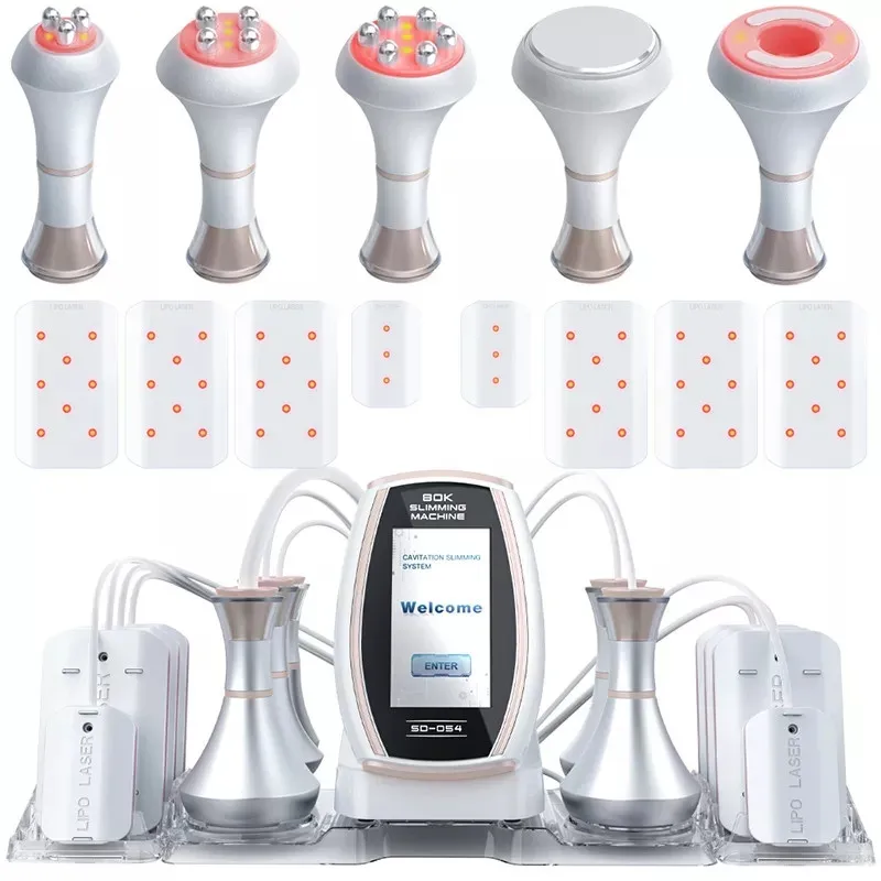 Dropshipping Portable 6 in 1 80K Weight Loss Ultrasonic RF Cavitation Slimming Machine