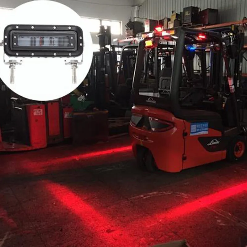 High quality High-power Osram LED 6pcs*3w LED forklift safety blue light forklift led light