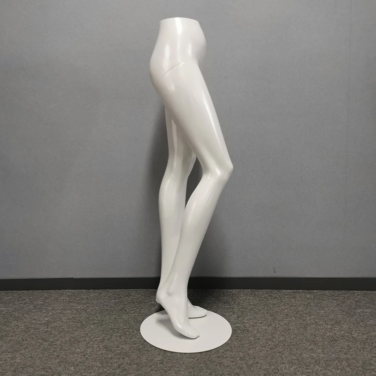 Store Clothing Display Lower-body Woman Leg Mannequins Torso Plus Size White Fiberglass Legs Model Dummy Stand