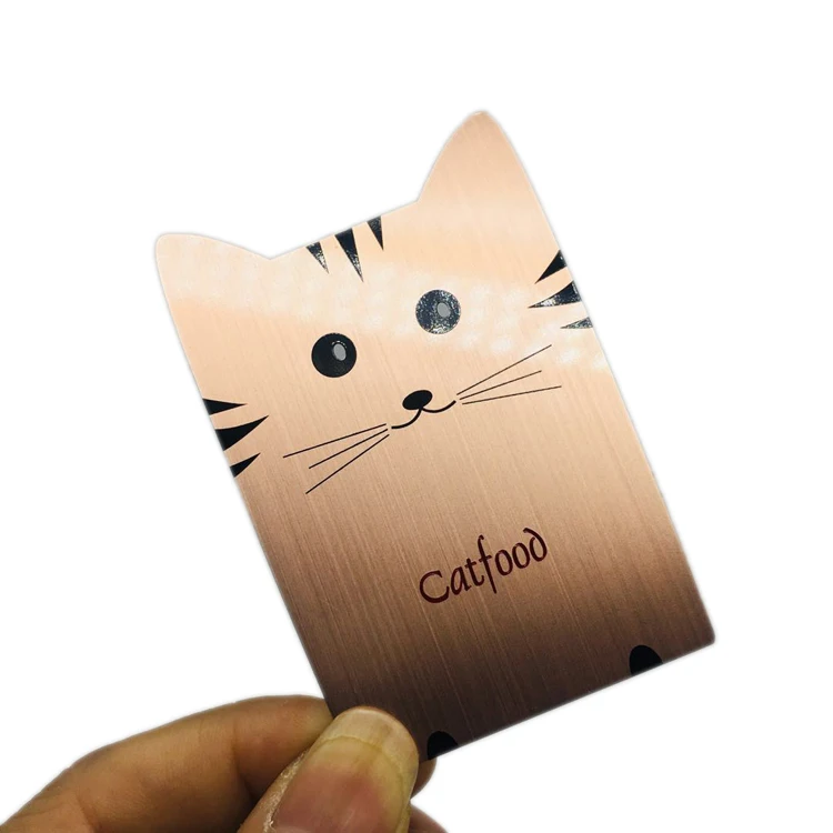 High Quality Customized Fashion Design Black Stainless Steel Metal Business Card Metal Credit Card Custom Metal Business Cards