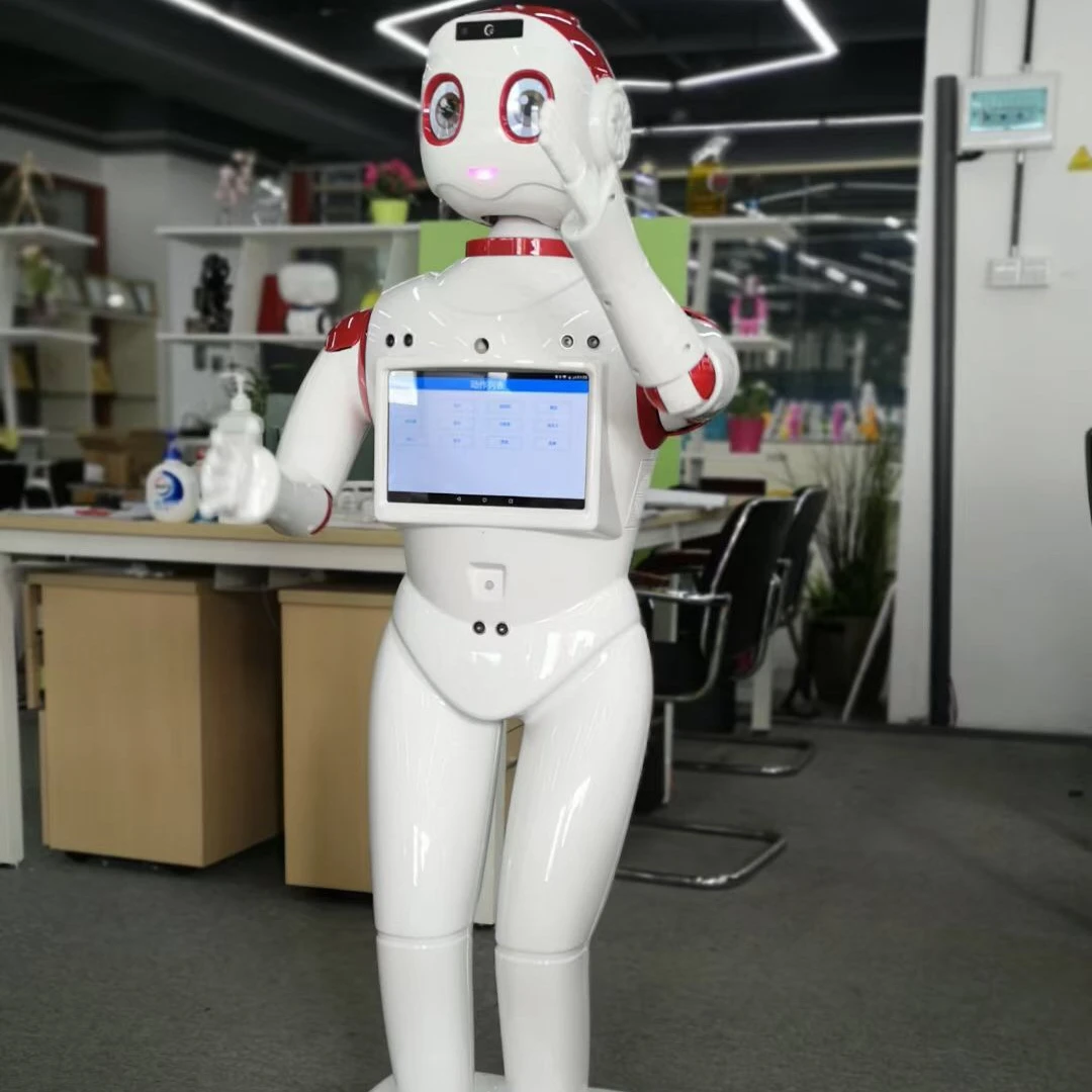 Humanoid robot /AI Medida de temperatura Temperature measurement test robot/Christmas gift robot toys