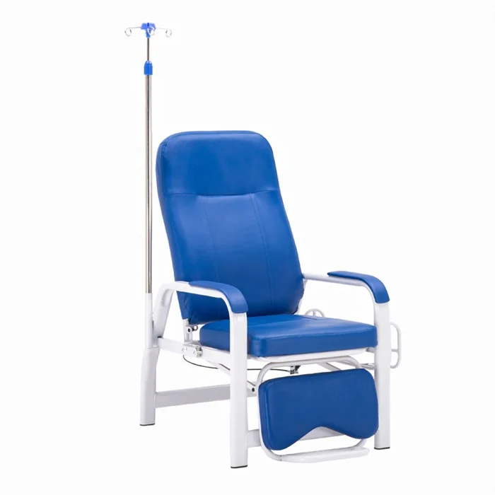 EU-610 Cheap hospital chair medical patient transfusion chair infusion chair with IV pole for sale
