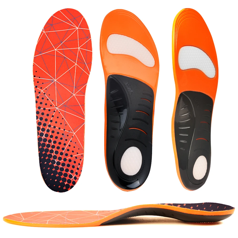 Relieve Foot Pain Hiking Boot shoe Cushion Arch Support Insole Flat Feet Orthotic Insoles