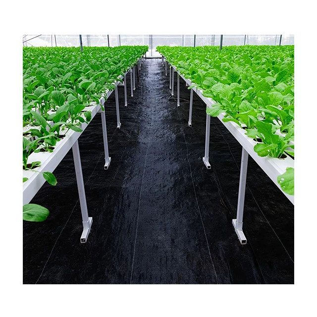 black agricultural mulch film polypropylene ground cover weed mat with holes