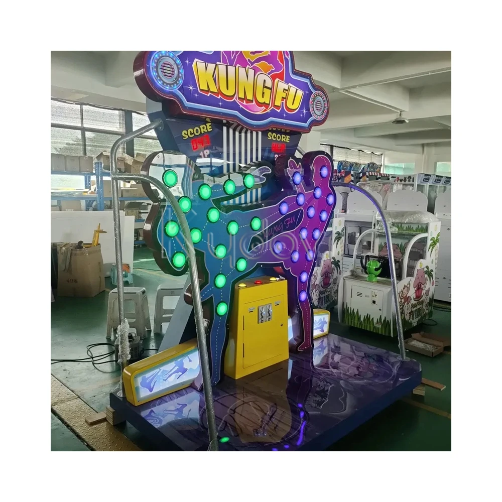 Two player interactive speed challenge battle push button game flash reflex and reaction training led light wall