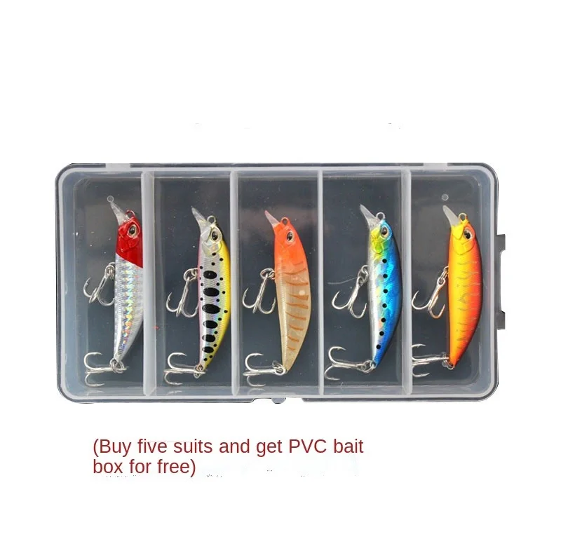 Free Samples 5.5cm 4g Sinking Diving Crank Bait Minnow Umpan Troli Minow Freshwater Bass Fishing Lure For  Esche Fishing  Minnow