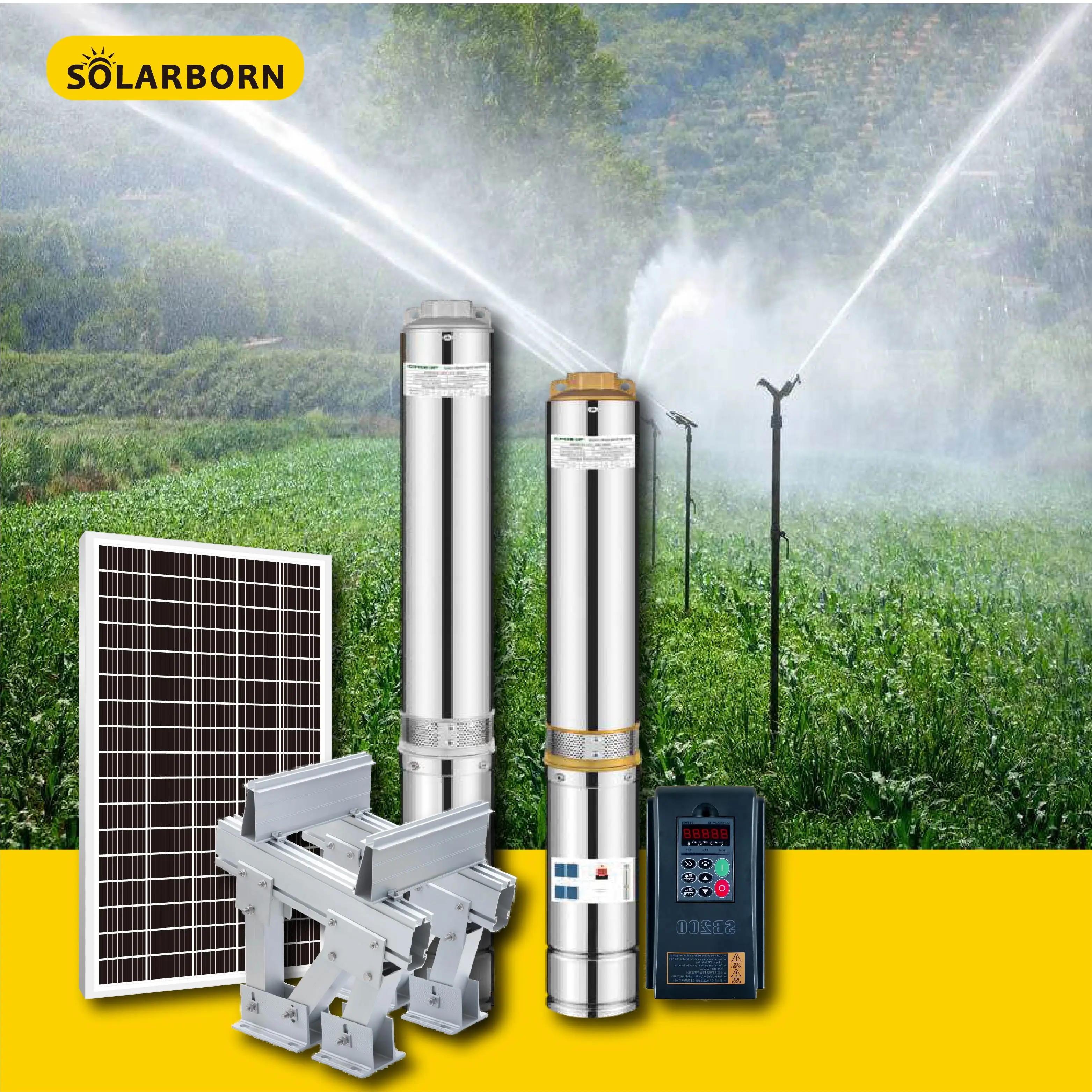 Solarborn kit complete price power submersible system solar water pump for agriculture