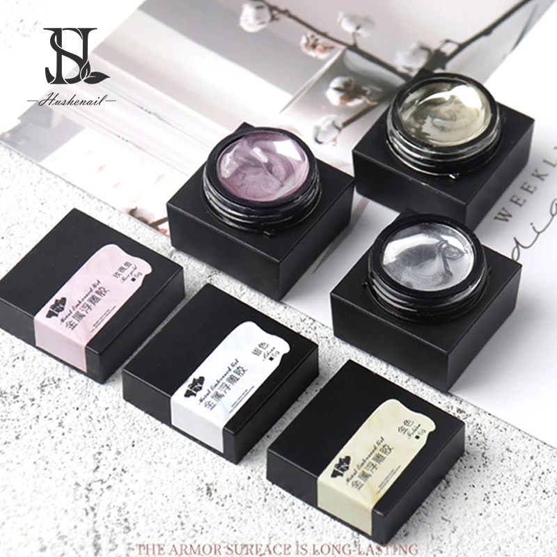 Nail Art Emboss Sculpture Carving Gel Private Label 3 Colors Metallic Painting Gel Uv Nail Polish