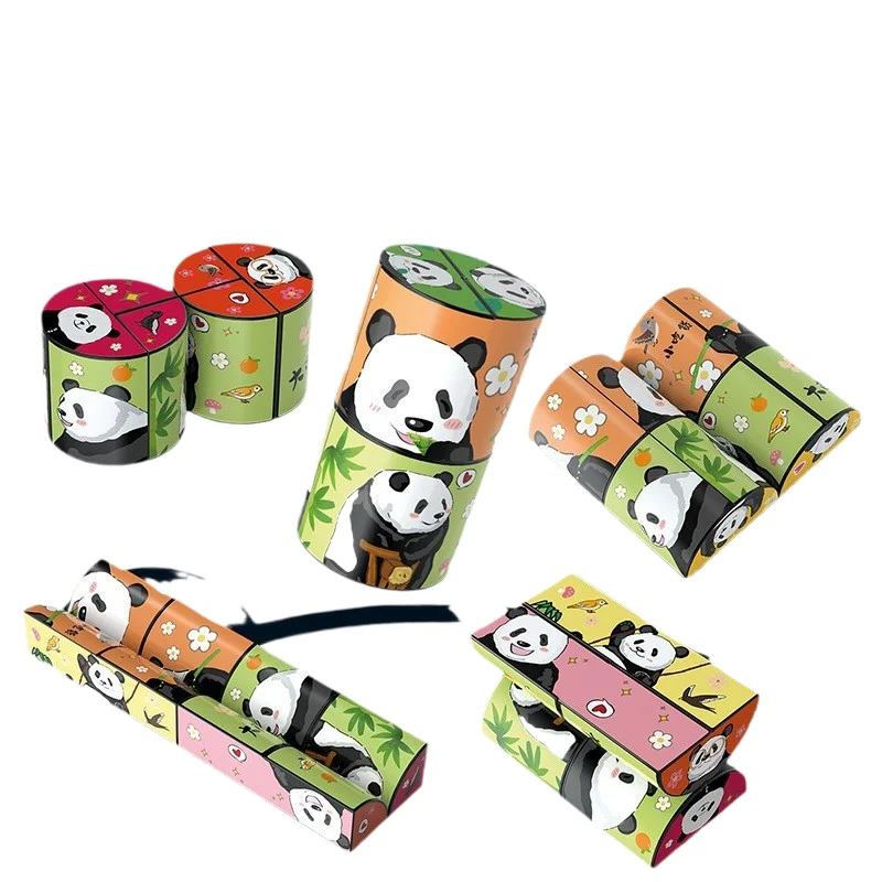 Jiefan network red panda dinosaur mutants cube children infinite folding boys and girls puzzle decompression toy wholesa