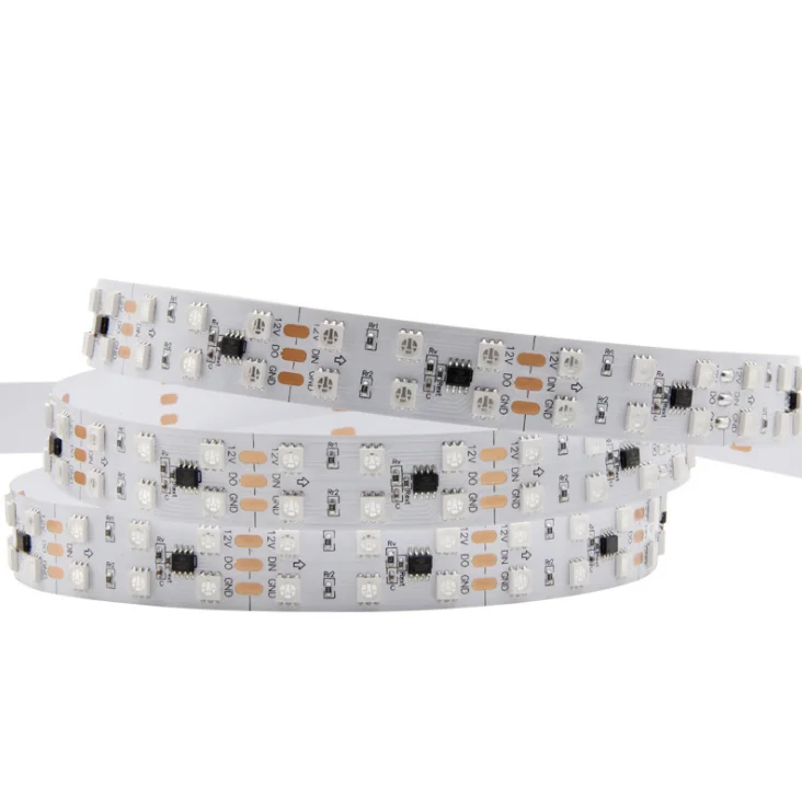 Super Quality super brightness led strips Lights Decoration Home 120Led/M Double rows ropes LED light strip 5050 rgb lamp