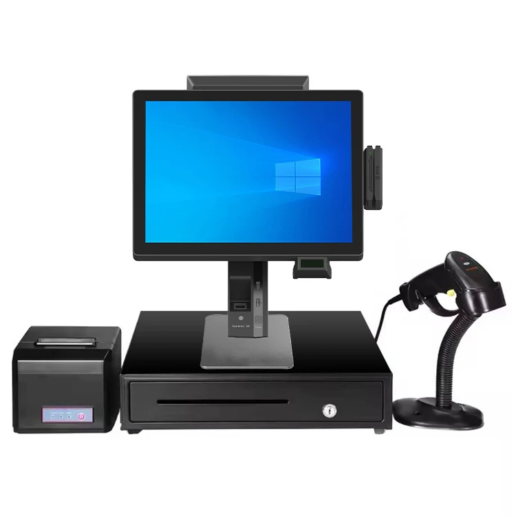 Factory wholesale price pc 15.6 inch industrial all-in-one computer office education desktop computer restaurant cash computer
