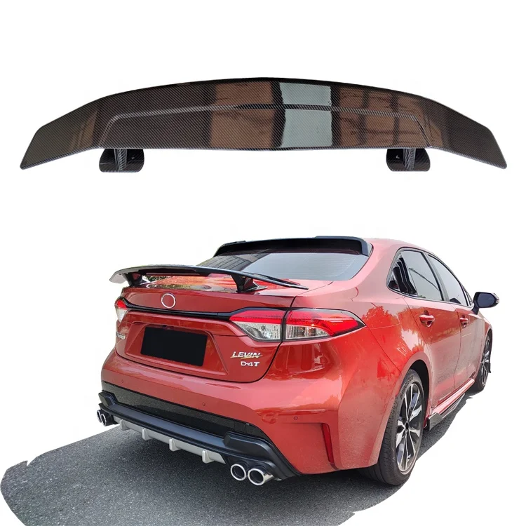 Factory Supply Carbon Fiber Style Rear Wing Trunk Spoiler For Toyota Levin 2019-2022