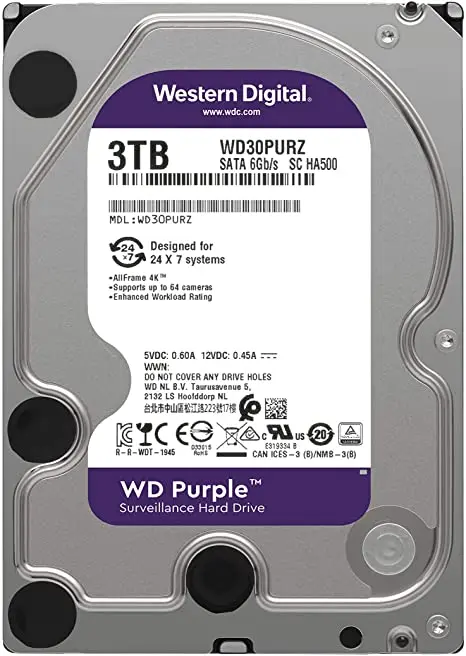 WD40PURZ HDD жесткий диск твердотельный накопитель Флешка Frozen 4 ТБ 8 наблюдения класса фиолетовый SATA 6 ГБ/сек. в наличии