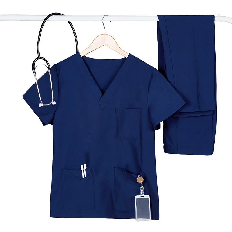 Wholesale  Nurse Uniform Medical Scrub Spandex Stretch Fashionable Uniformes Medico Scrubs Uniforms