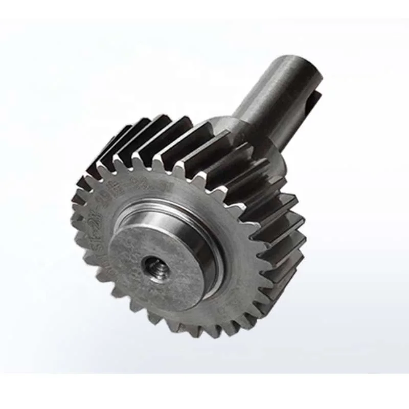 Custom Left Handed Differential Wheel Pinion Spline Shaft Helical Miter Round Spiral Bevel Gears