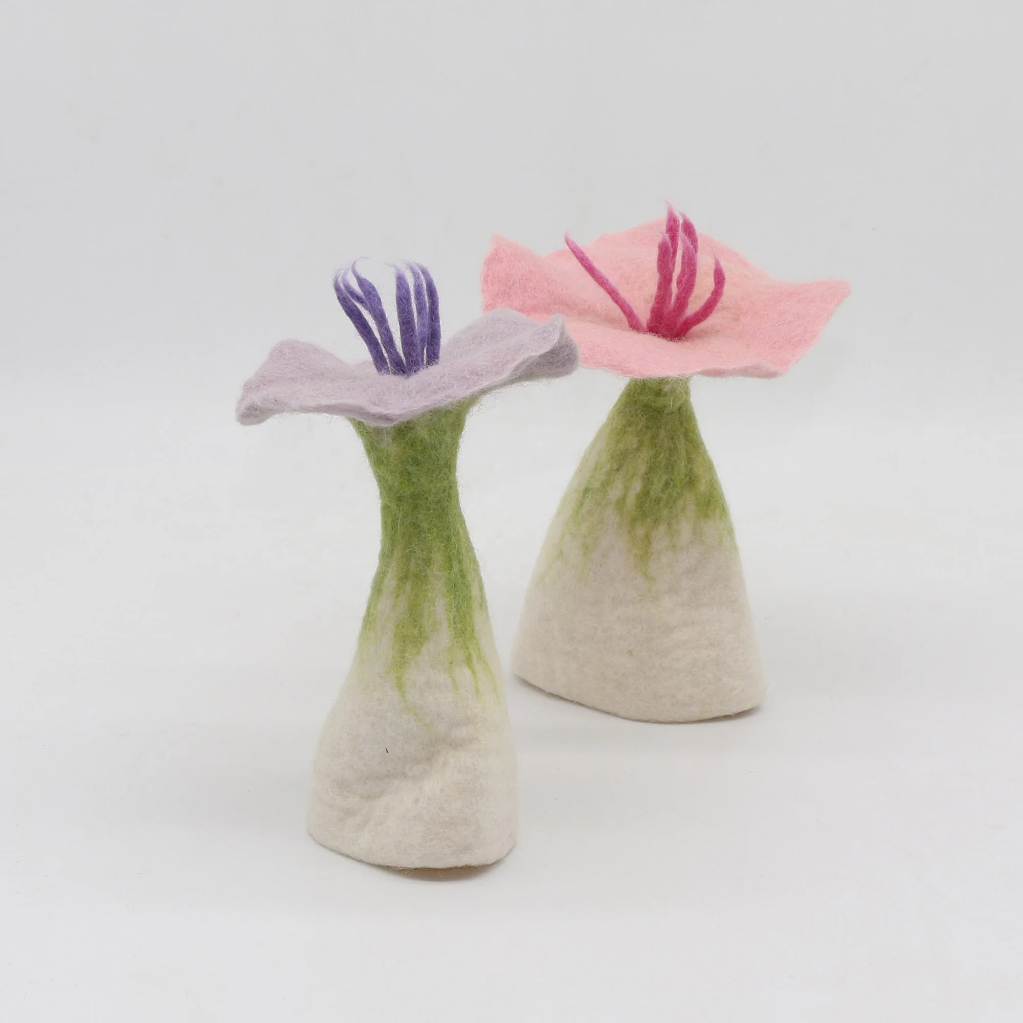 Wool Felt artificial flowers perfect craft for Home decor, Festive Decorations, and wedding centerpieces hand-made in Nepal