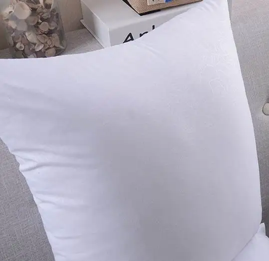 Natural Cotton Fabric  hollow fiber Down alternative  throw pillow  decorative pillow sleeping pillow /Cushion Insert