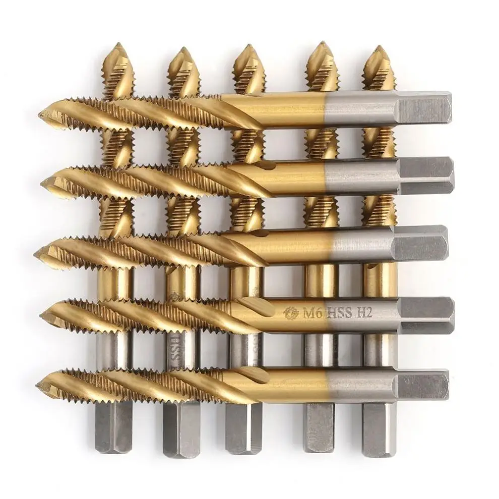 HSS спиральные краны для флейты машина для крана спиральный кран с титановым покрытием