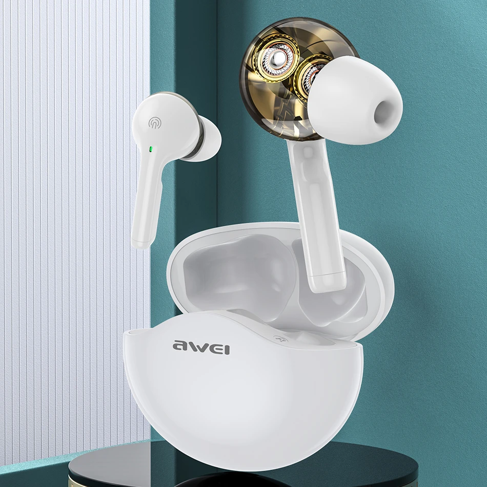 Best Bluetooth Wireless earbuds Price Awei TwsT12 Audifonos bluetooth 2021 New Earphone For Sale