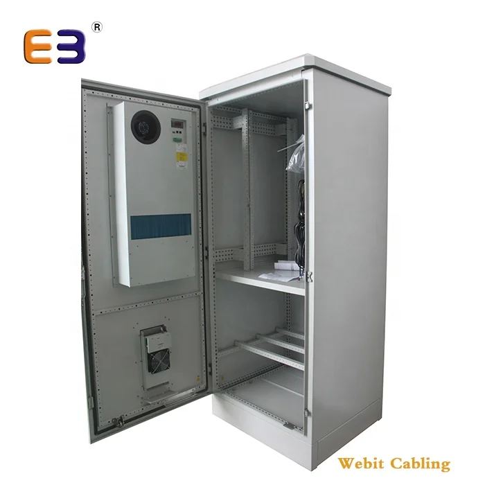 Double Layers Design IP55 Max IP65 Protection Level Single Door AC Telecom 32U Outdoor Cabinet