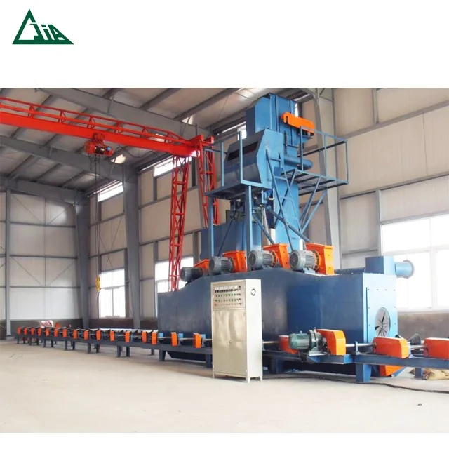 China manufacturer QGW steel pipe shot blasting machines for internal and external cleaning