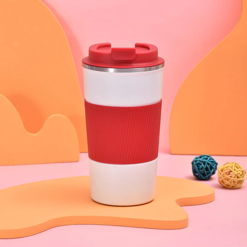 New Design High Quality Blank Ceramic Liner Coffee Cup Office Travel Portable Car Water Cup