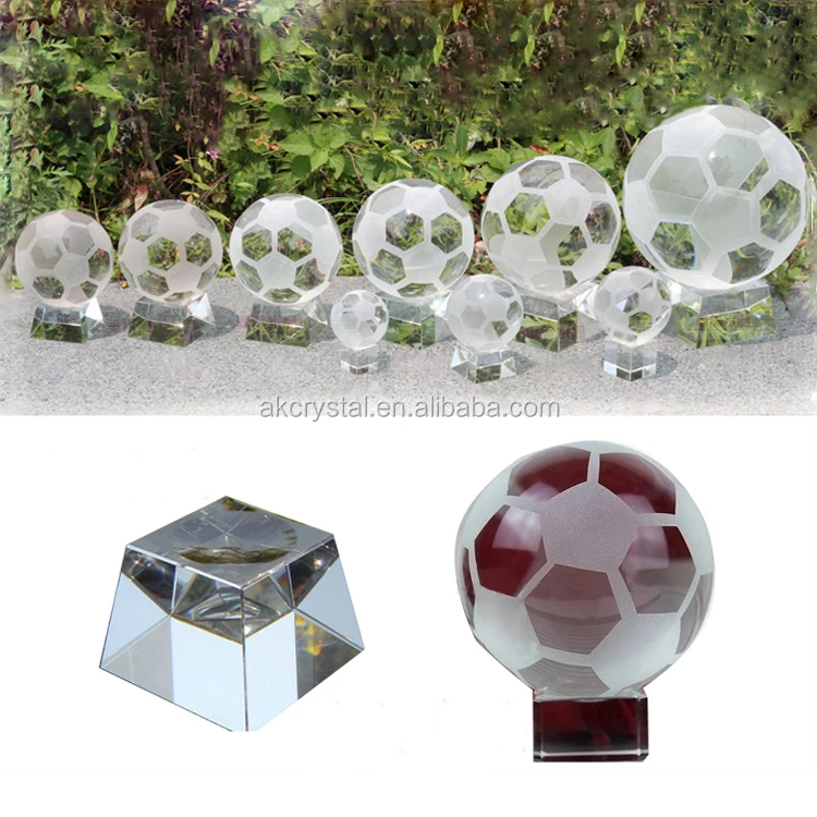 High Quality Home Desktop Souvenir Gift Clear Crystal Glass Sphere Rotating Display Stand Base