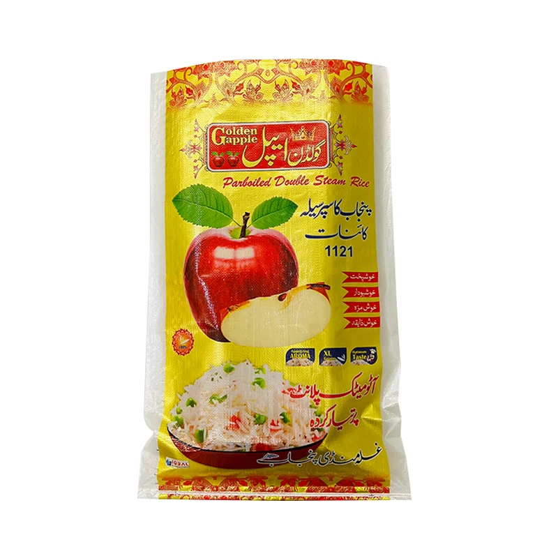 Custom 25kg 50kg PP woven packaging bag for rice flour corn polypropylene woven sack pp bag
