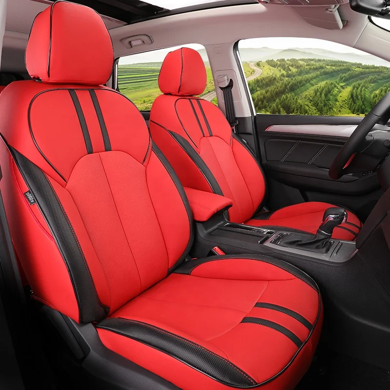 Factory High Quality Luxury Leather Car Seat Cover Customized Waterproof Seat Protector Full Set Car Seat Covers