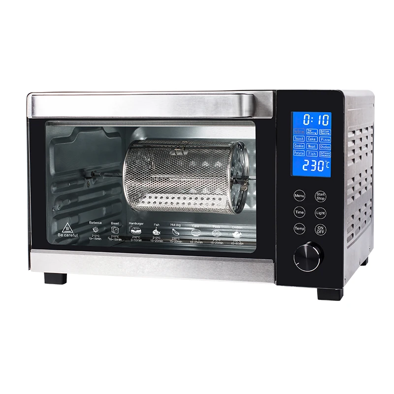 Hot Sale 30L Large Capacity Household Kitchen Smart Multi-Function Knob Oven For Sale Baking Toaster Oven