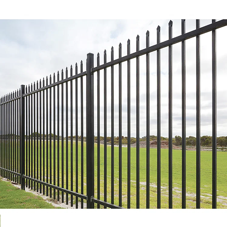 Fence panels aluminium newly design black aluminum fence 75 type aluminum profile fence