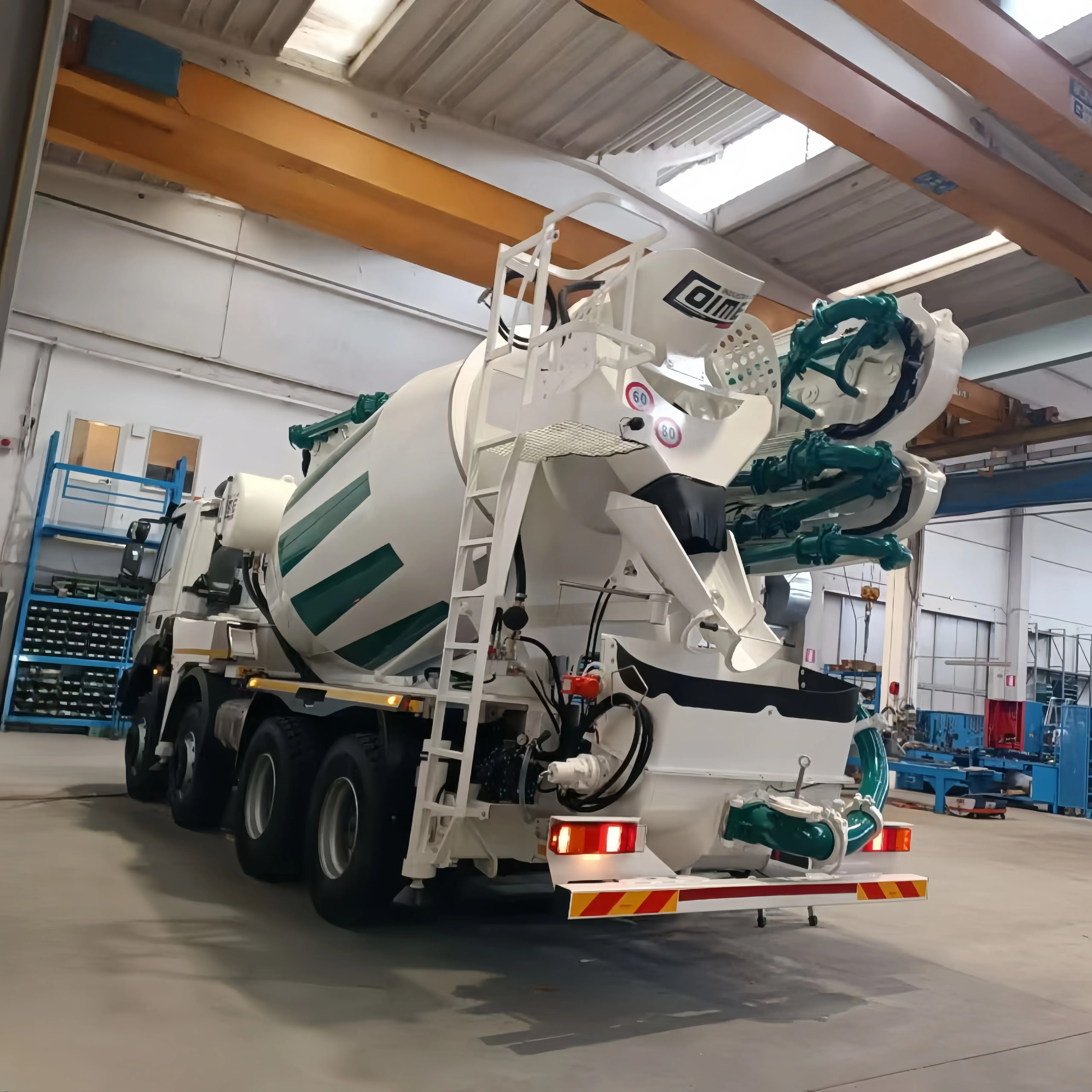 China Factory JIUHE New Product 28m Truck Mixer Pump 8 Cubic Meters Concrete Mixer Truck With Pump