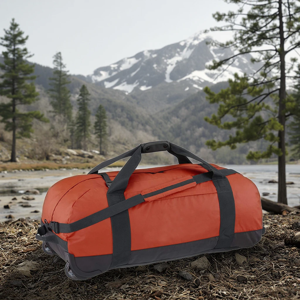 Wholesale Travel Wheeled Rolling Duffel Bag Waterproof Sports Equipment Trolley Gym Duffel Bag