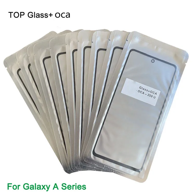 Оптовая продажа линз для переднего стекла с OCA клеем Samsung Galaxy A10 A20 A30 A40 A50 A70 A80 A90 A10S A20S стекло