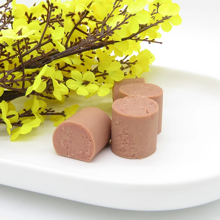 
green healthy snack dog Promotion dog snacks chicken sausage with private label 