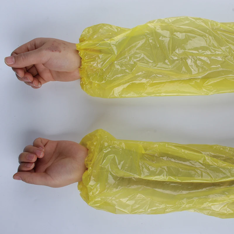 Disposable Arm Sleeves Covers Waterproof Durable PE Over sleeves with Elastic Blue Waterproof Arm Cast Cover for Shower Adult