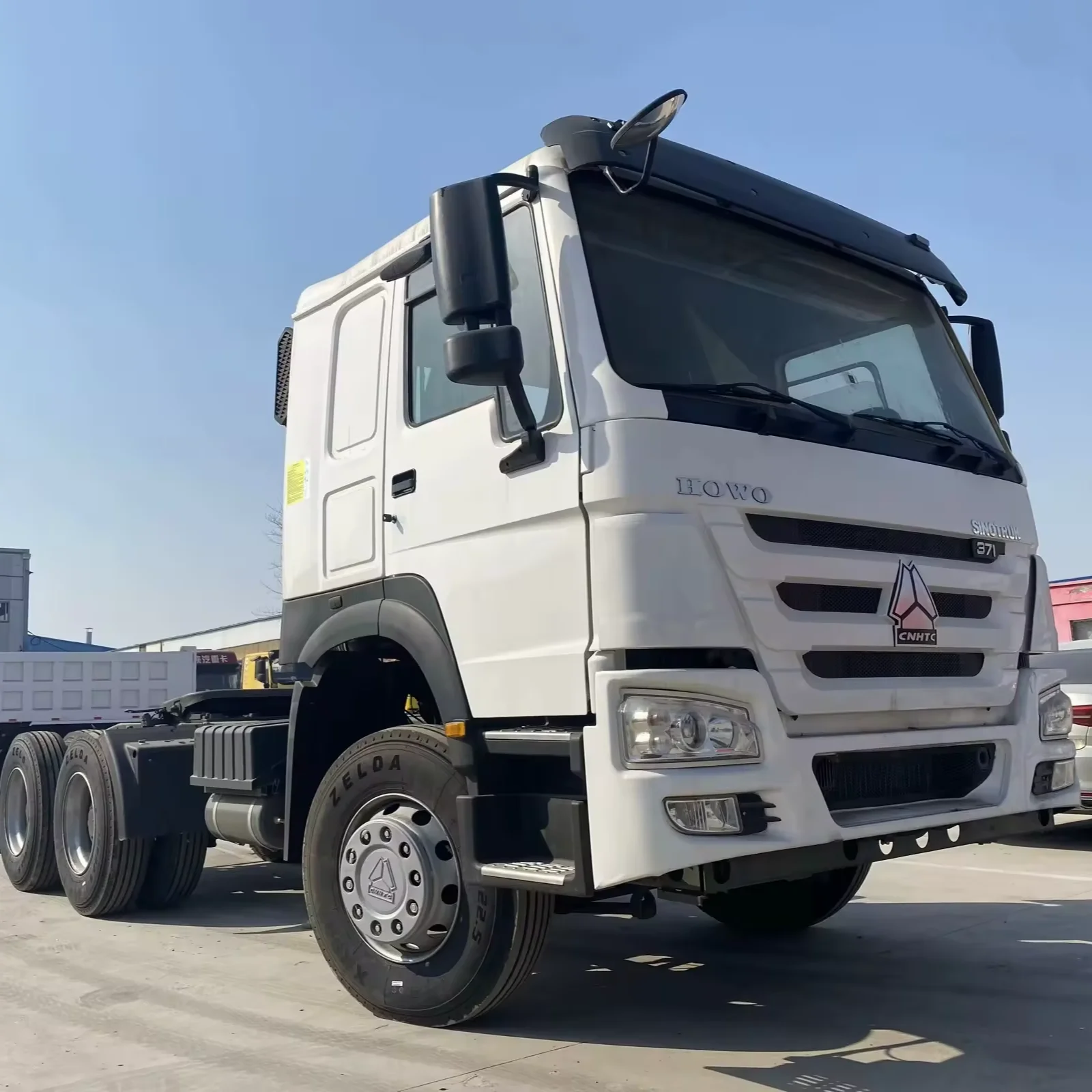 SINOTRUK HOWO 371HP белый десять колес 6*4 тягач самосвал прицеп для продажи