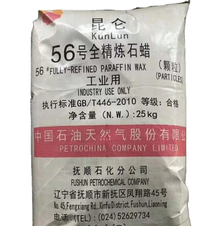 Factory Directly Sell Kunlun Paraffin Wax Semi Refined Paraffin Wax 56 58 60  Paraffin Wax for Candle making Kunlun 56 58 Good
