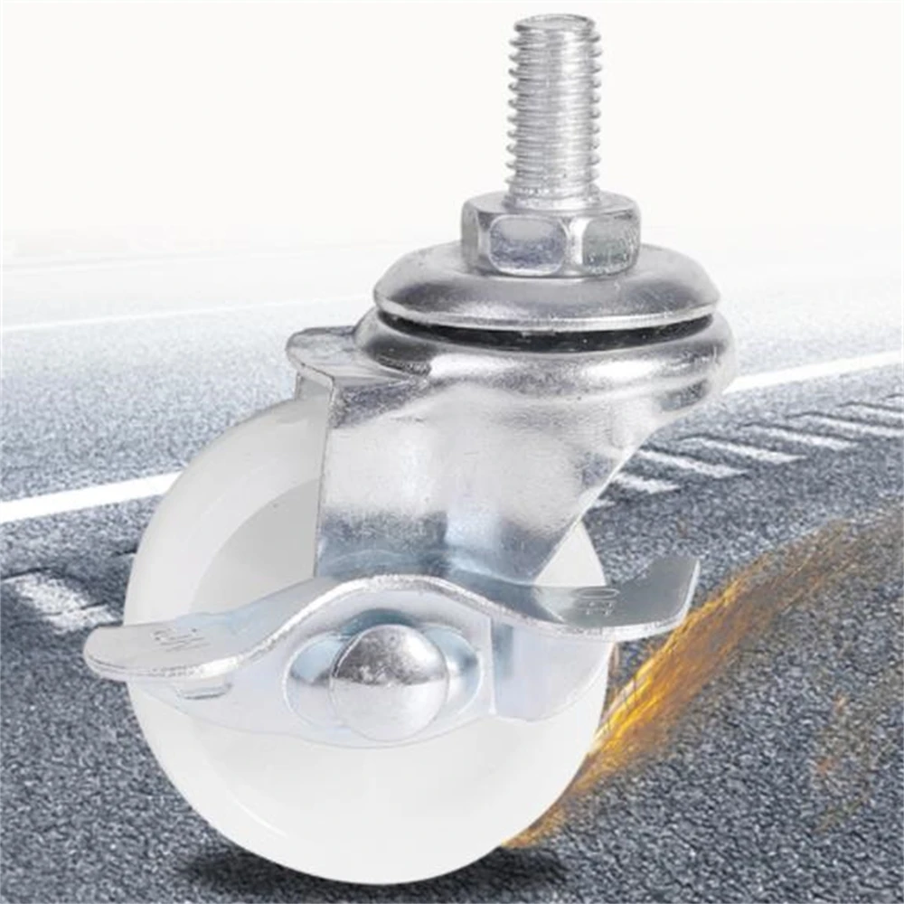 1/1.5 дюймов поворотный подшипник ролики шарнирного соединения верхней пластины стволовых рицинус колеса тележки с тормозом оцинкованный поворотные ролики