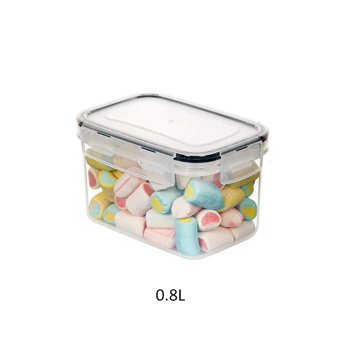 24 Piece Set of Storage Containers for Grains and Miscellaneous Grains, Transparent Plastic sealed Container