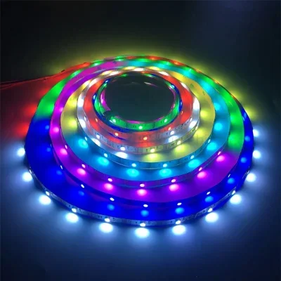 5 В многоцветный свет RGB программируемый игровой RGBLED полоса окружающая Светодиодная лента