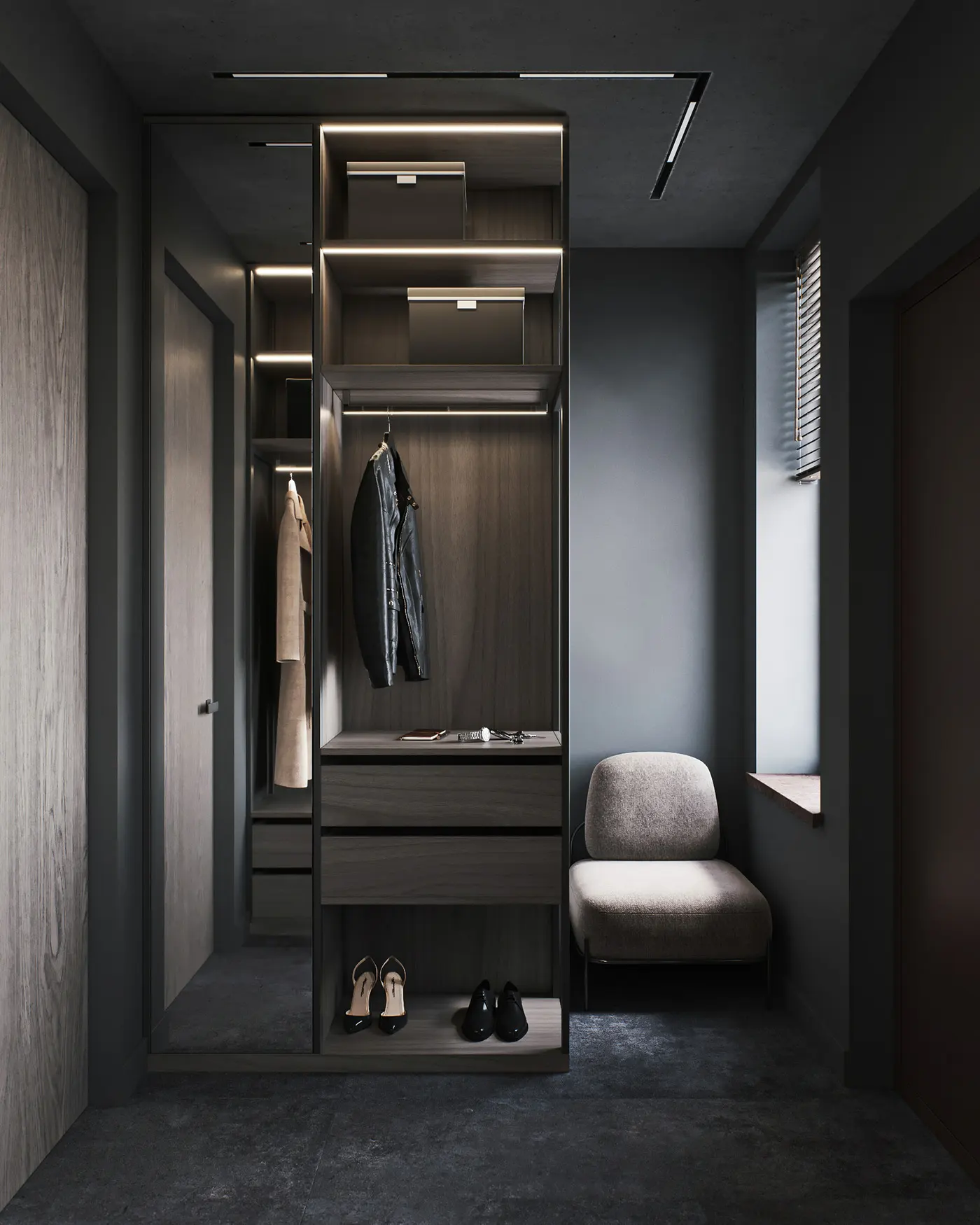 CREATION German Five Star Rich Art Hotel Stainless Steel Frame Wooden Hotel Wardrobe Furniture For Project