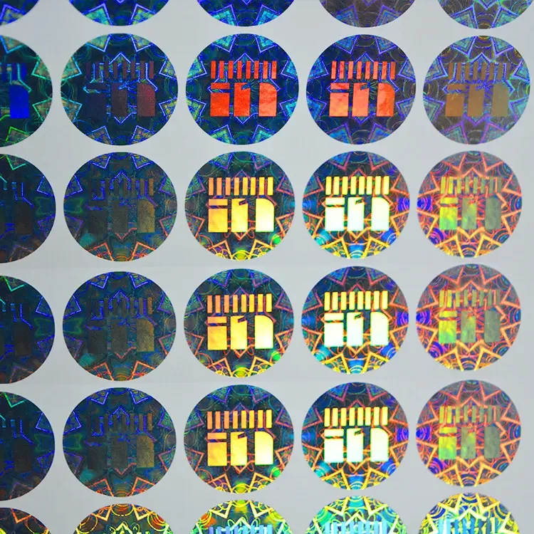 Transparent Tamper Proof Laser Labels Warranty Security Seal Void 3D Hologram Stickers