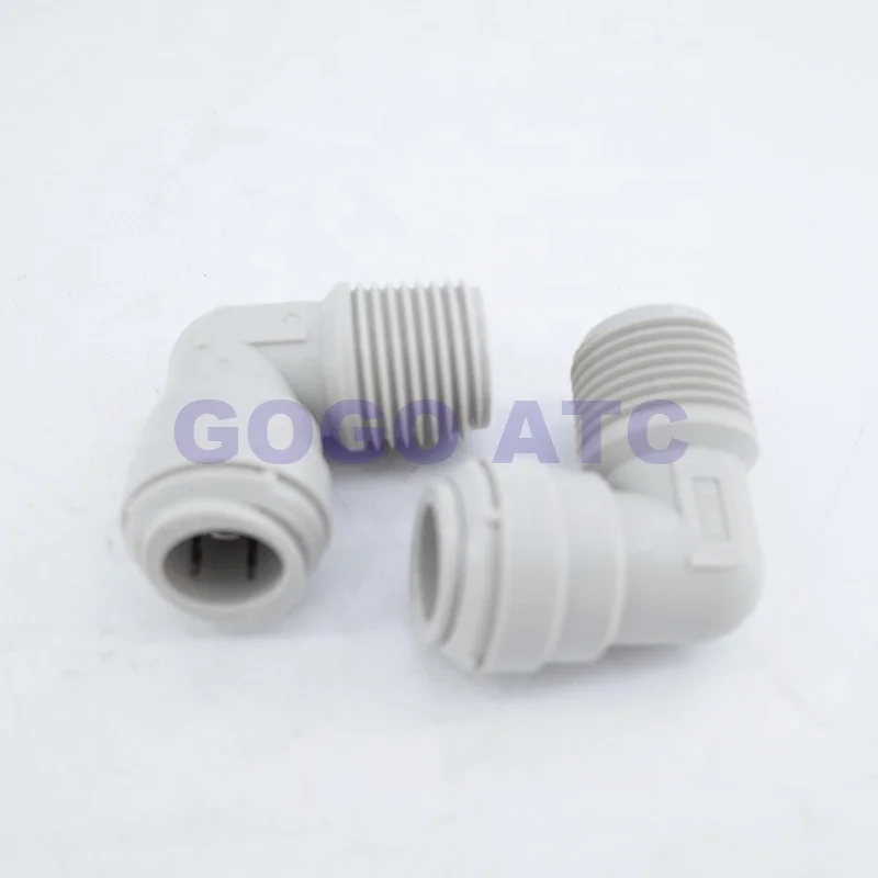 High quality pipe joint Female Thread Elbow Pneumatic Hose Connector M5 1/8 1/4 3/8 1/2 nylon Air Fitting