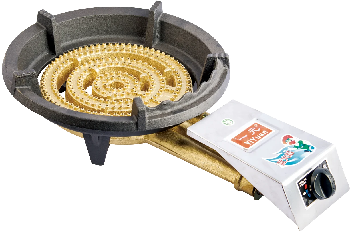 22kW chinese restaurant commercial LPG gas stove 3 rings single wok burner