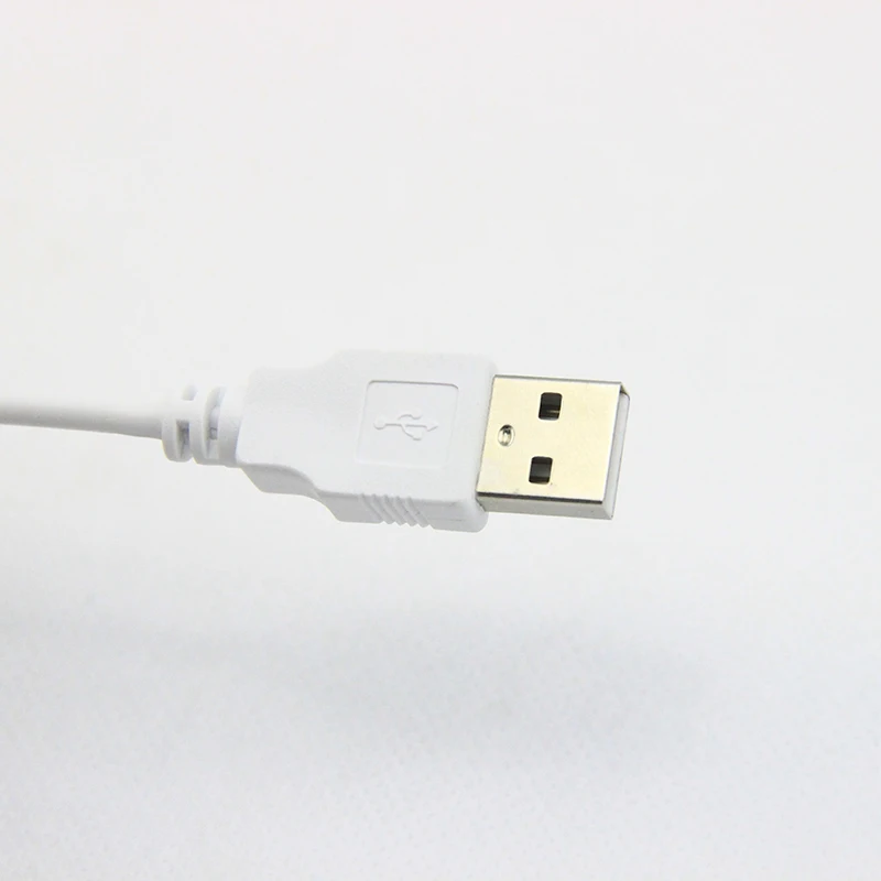 1.0 meter white USB to DC plug cable USB DC jack cable without transformer