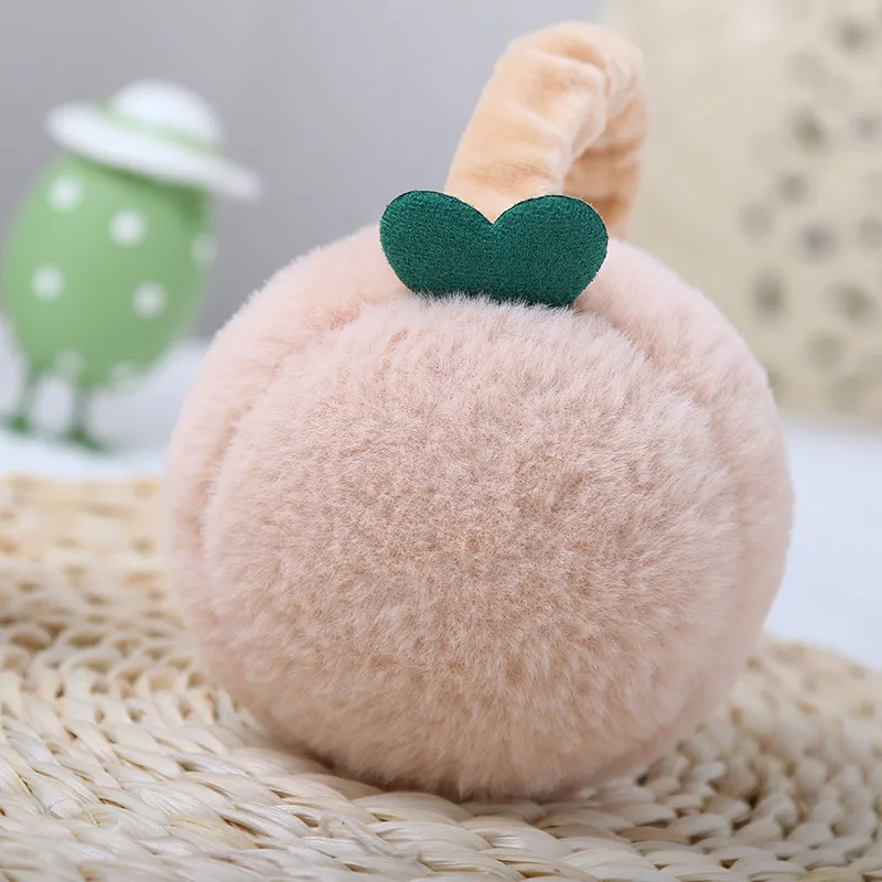 2021 Folded warm winter earmuffs female plush ears warm super cute rabbit hair bean sprout ear muffs